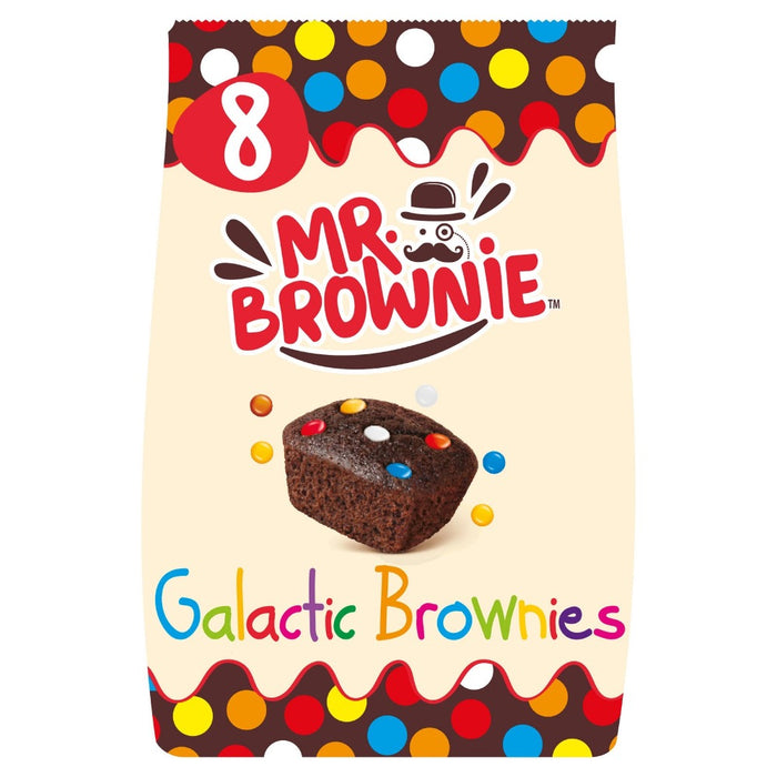 MRS BROWNIES GALACTIC, Brownies con confetti di cioccolato al latte (200g)