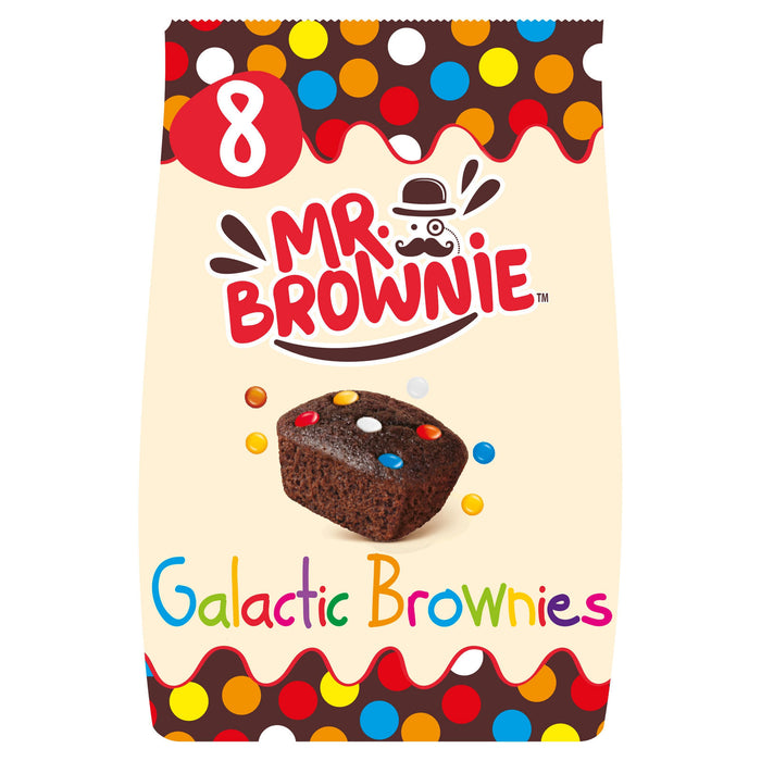 MRS BROWNIES GALACTIC, Brownies con confetti di cioccolato al latte (200g)