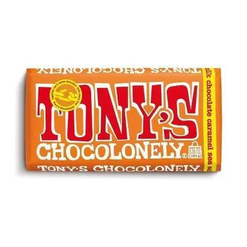 TONY'S CHOCOLONELY, Tavoletta di cioccolato con caramello e sale marino (47g)