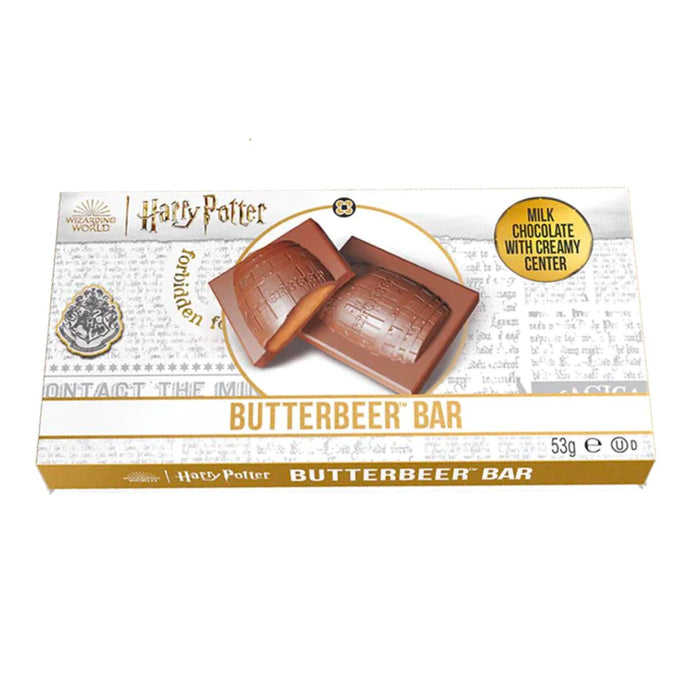 HARRY POTTER BUTTERBEER CHOCOLATE BAR, Tavoletta di cioccolato ripiena di crema al gusto burrobirra (53g)