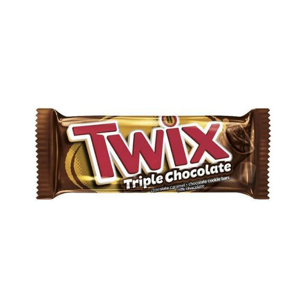 TWIX TRIPLE CHOCOLATE, Barretta ricoperta da triplo cioccolato (40g)