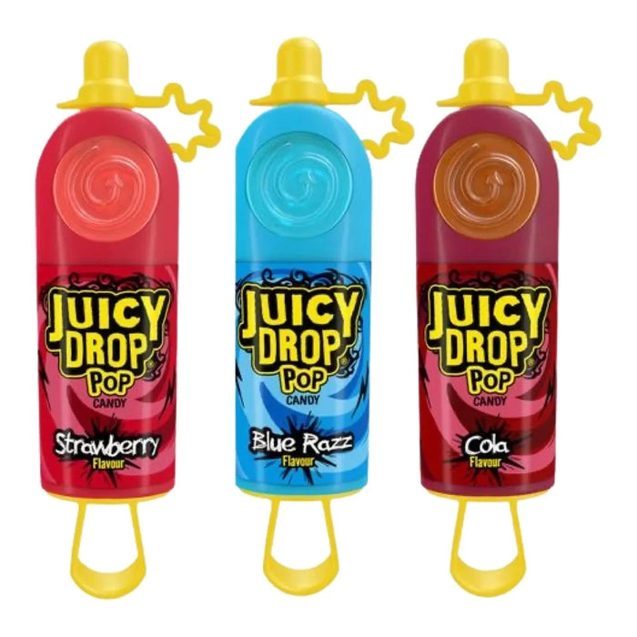 JUICY DROP POP, Lecca lecca con caramella liquida (26g)