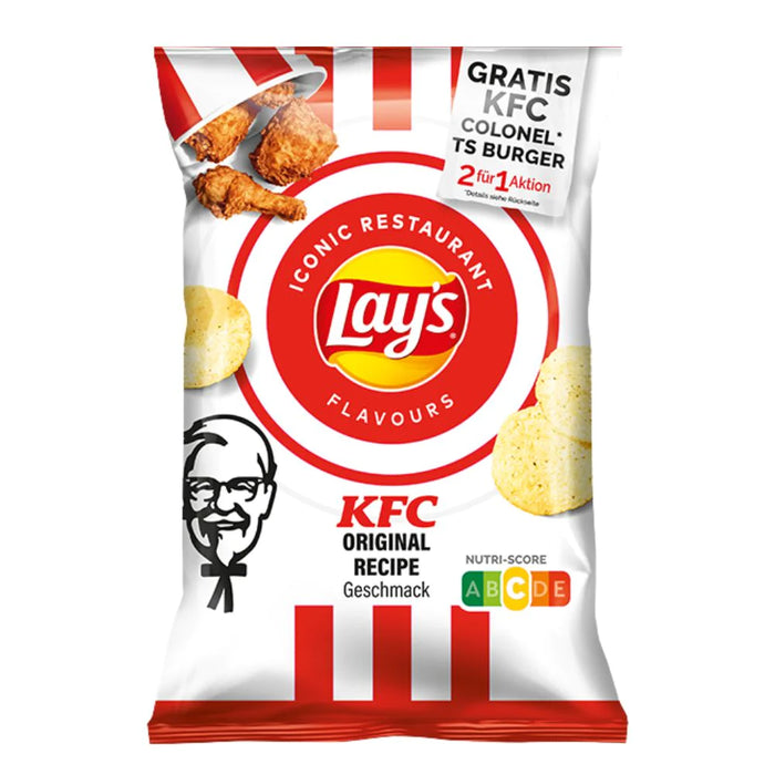 LAY'S KFC CHICKEN, Patatine al gusto pollo fritto più famoso d’America (150g)