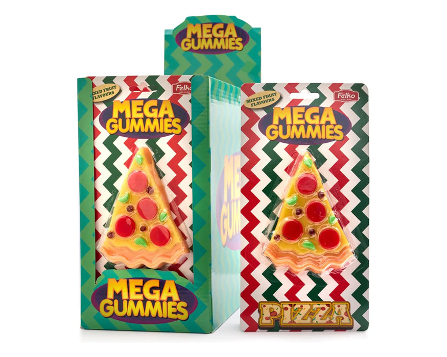 MEGA GUMMIES PIZZA SLICE, Caramella gommosa maxi (120g)