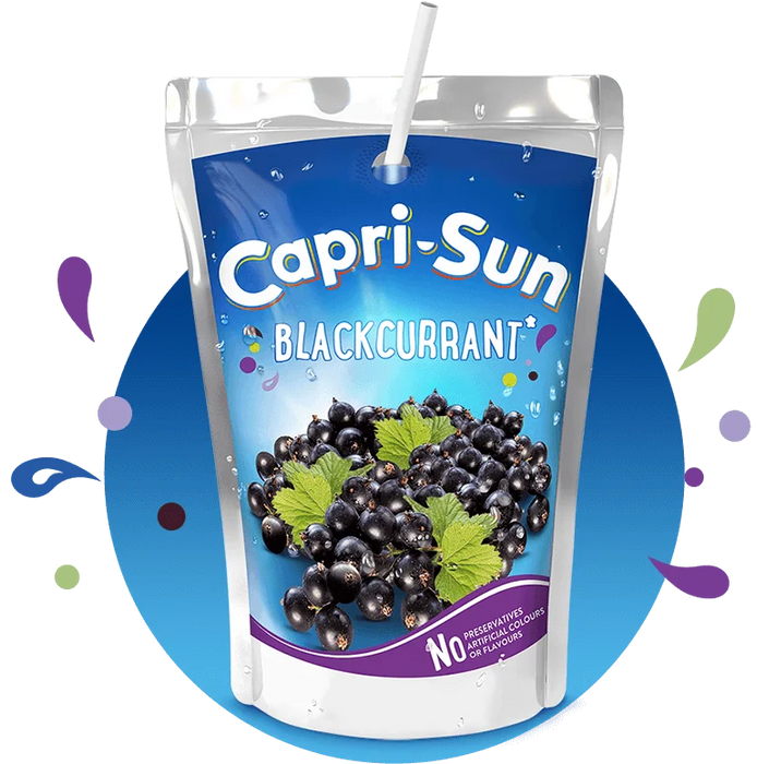 CAPRI-SUN BLACKCURRANT, Succo di frutta gusto uva e pera (200ml)