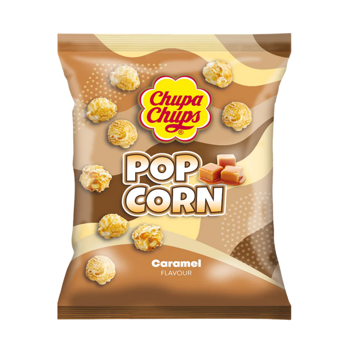 CHUPA CHUPS POPCORN CARAMEL, Popcorn gusto caramello (110g) — AffamatiUSA