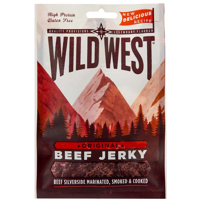 WILD WEST BEEF JERKY ORIGINAL, Carne secca di manzo (25 g)