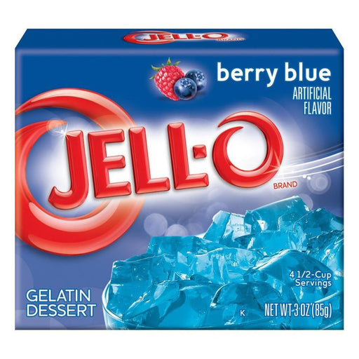 JELL-O BERRY BLUE GELATIN (85 g) - AffamatiUSA
